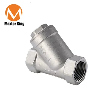 

MK BSP 1/2"3/4" 1" 1-1/4" 1-1/2" Female Inline Y Mesh Strainer Threads Filter 304 Stainless Steel filter valve thicken
