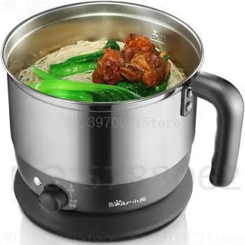 

Multi Cookers cooker for student hot pot travel cooker Corrosion-resistant stainless steel 1.2L 300/600W Steam rack