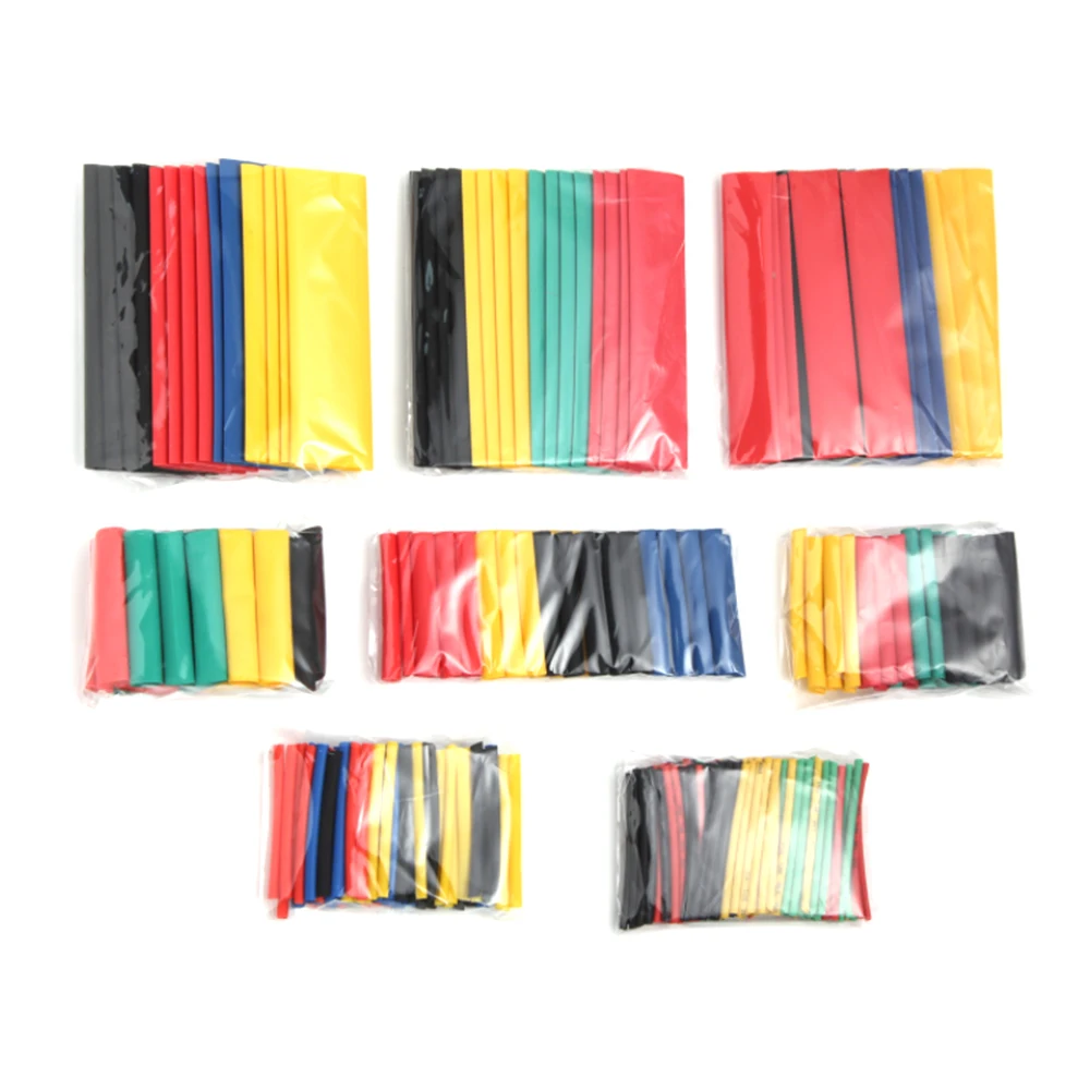 

164pcs/box Heat Shrink Tube Kit Shrinking Assorted Polyolefin Insulation Sleeving Heat Shrink Tubing Wire Cable 8 Sizes 2:1 s