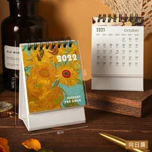 

2022 Simple Desktop Calendar Schedule Table Planner Yearly Week Month Date Stationery Office Desk Decoration Calendar Stationery