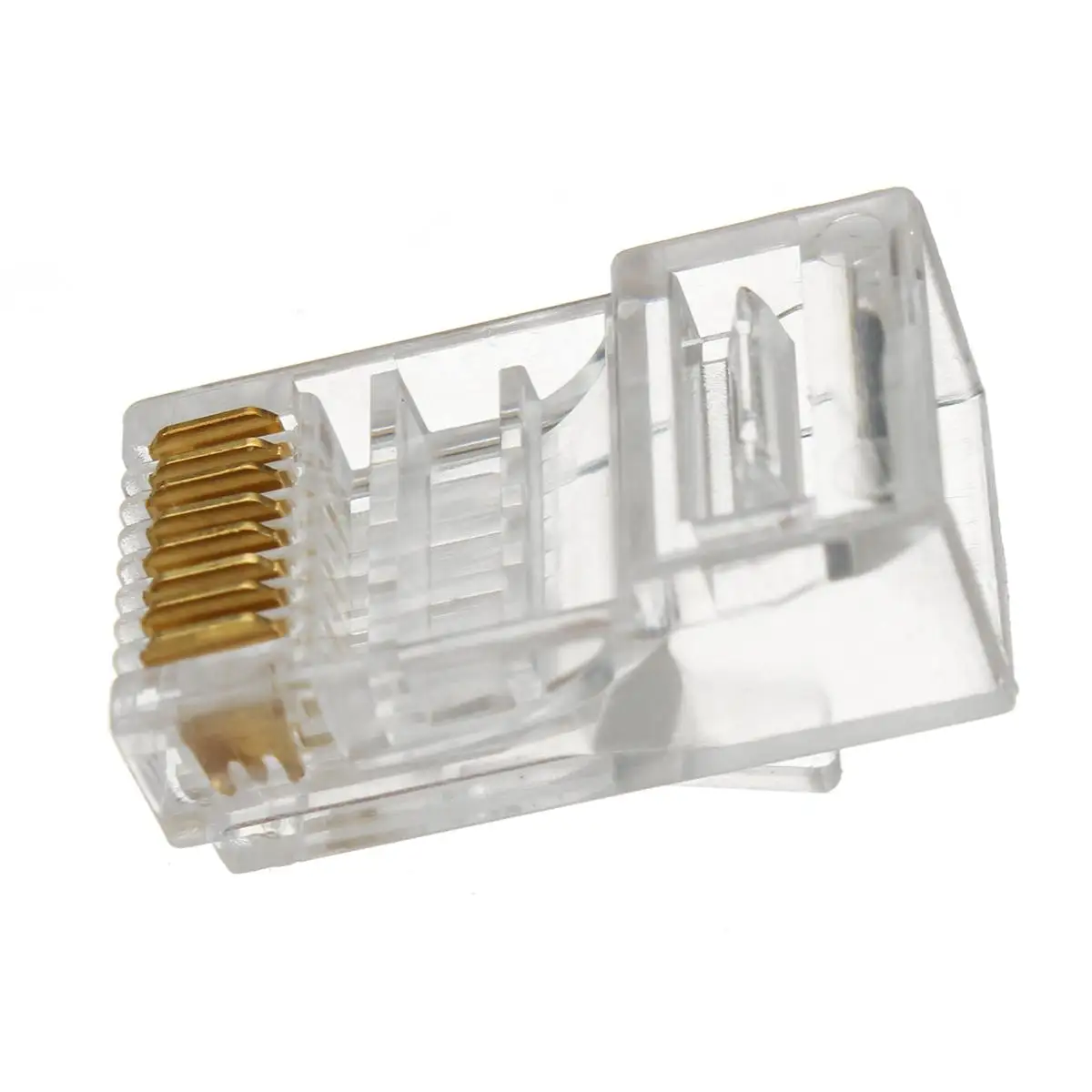 1000 CAT6 EZ RJ45 Network Shielded Modular Plug 8P8C Connector End Pass Through