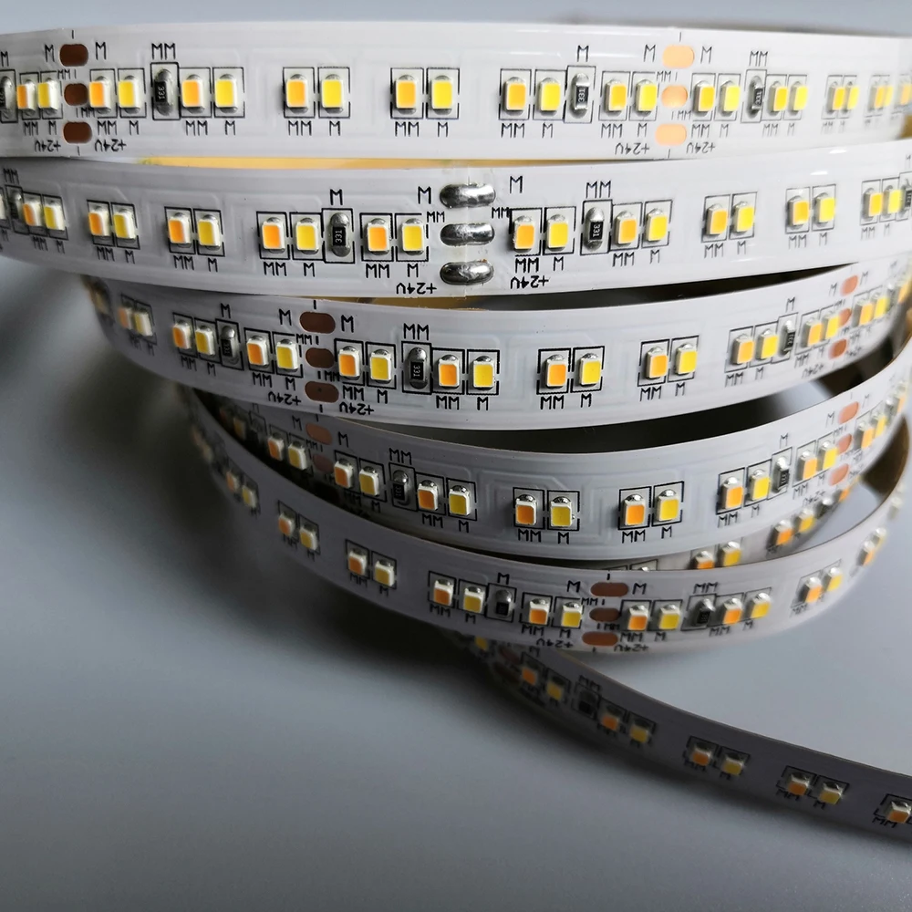 

2216 LED Strip Light Adjustable LED Strip 240LED RA90 Flexible LED Light 24V 2700K Warm White /6500KCold White Factory direct