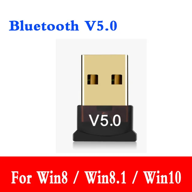 USB Bluetooth 5.0 Adapter Transmitter Bluetooth Receiver Audio Bluetooth Dongle Wireless USB Adapter for Computer PC Laptop Yellow