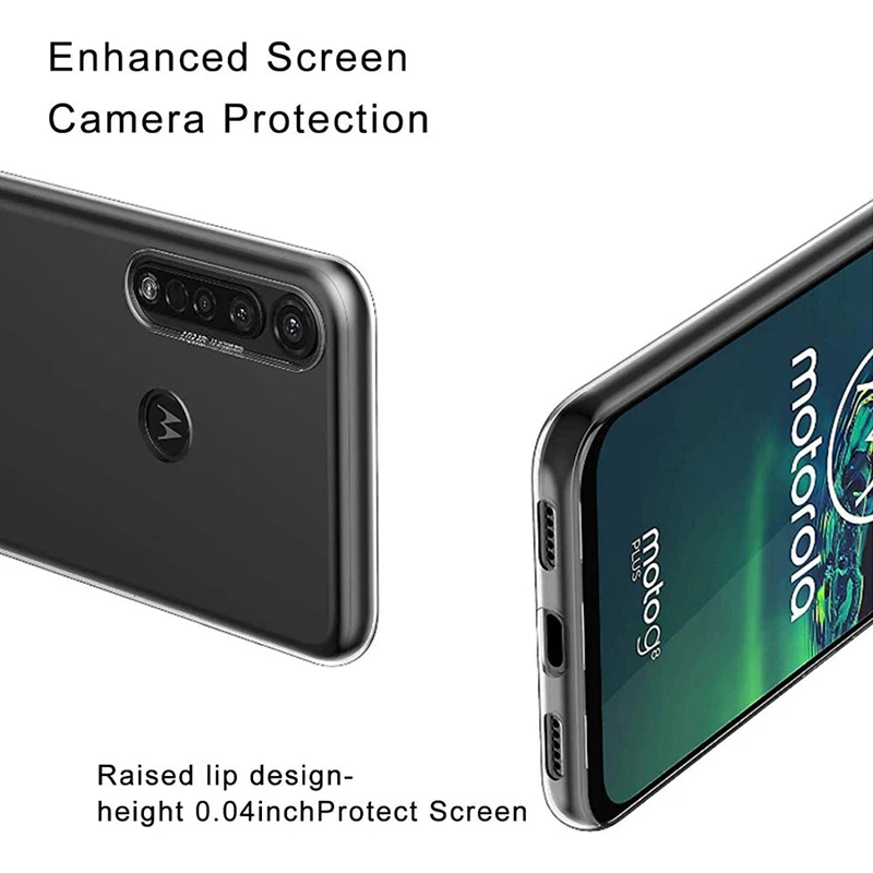 Case Motorola Moto G8 Plus Screen Protector Transparent Phone Case - Main Image