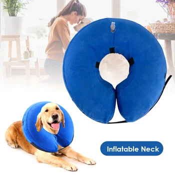 

Pet Protective Inflatable Collar Soft Comfortable Washable Donut Design Dog Recovery Collars