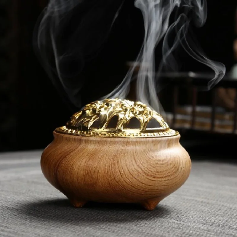 Керамическая имитация мрамора курильница портативная фарфоровая курильница буддизм ладан держатель домашний Чайный домик Йога ладан подарок