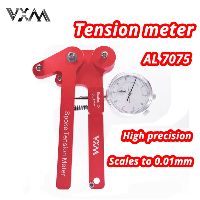VXM Bicycle Spoke Tension Meter Aluminum Tensiometer Wheel Builder Tool 