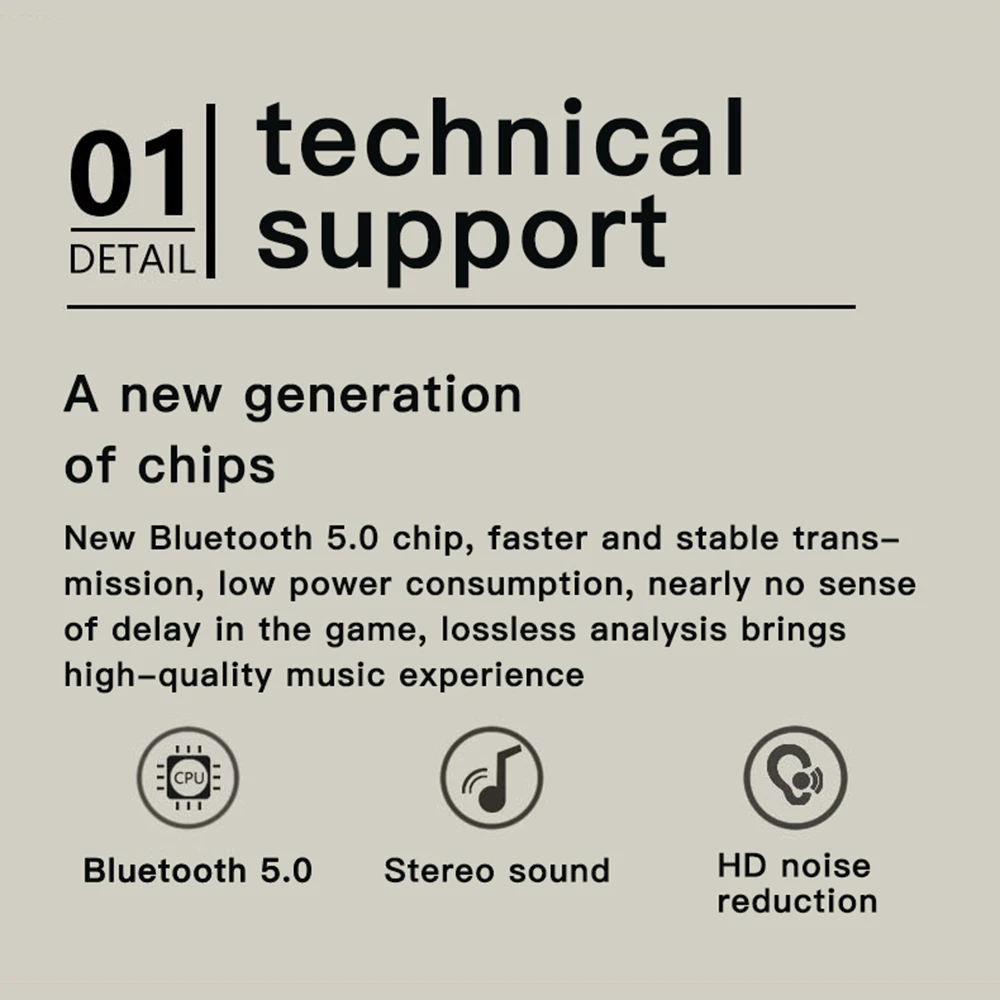 True Wireless Bluetooth 5.0 headset Intelligent Touch Control LED Power Display TWS Earphones Noise Cancelling Charging Box gift