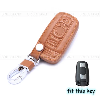 

Leather Car Remote Key Fob Holder Case Cover for BMW E34 F30 F10 E39 E46 E53 F10 G30 E83 E38 E60 G38 1 3 5 7 X1 X3 X4 X5 X6