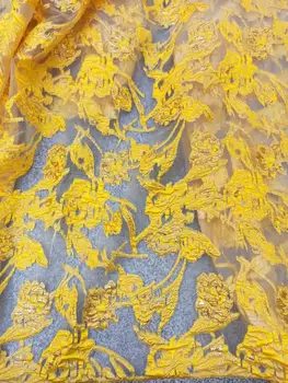 

African lace fabric 2020 High Quality Embroidered Brocade Lace greed french Tulle Lace Fabric for nigeria party dress