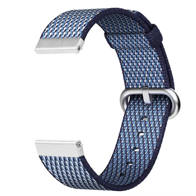 20 мм 22 мм ремешок в полоску для samsung Galaxy Watch Active 46 мм 42 мм нейлоновый ремешок для samsung gear Sport S2 S3 huawei Watch gt 2 - Цвет ремешка: lattice blue
