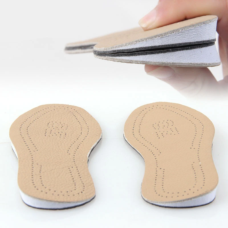 Genuine Leather O/X leg Orthopedic Insoles Correction Shoe Inserts for Foot Alignment Knock Knee Pain Bow Legs Valgus Varus