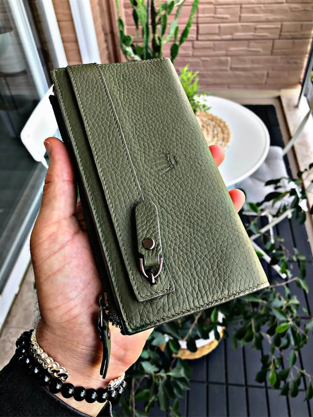 LOUIS GREEN TELEFON WALLET |