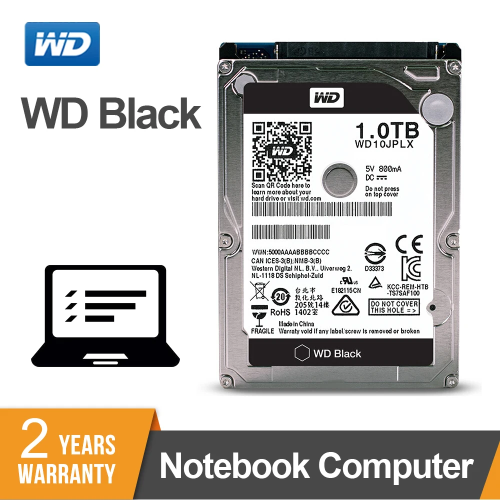 Western Digital Wd Black 1tb 2 5 Hdd Hd Sataiii 9 5mm 70 Rpm Internal Hard Disk Drive For Notebook Laptop Wd10jplx Internal Hard Drives Aliexpress