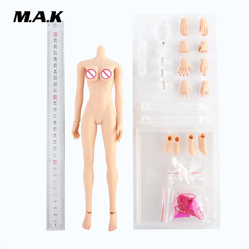Jiaou Doll 1/6 масштаб загар кожа Европа девушка женщина большой бюст бесшовное тело (изменение ноги) кукла 12 "Фигурки игрушки