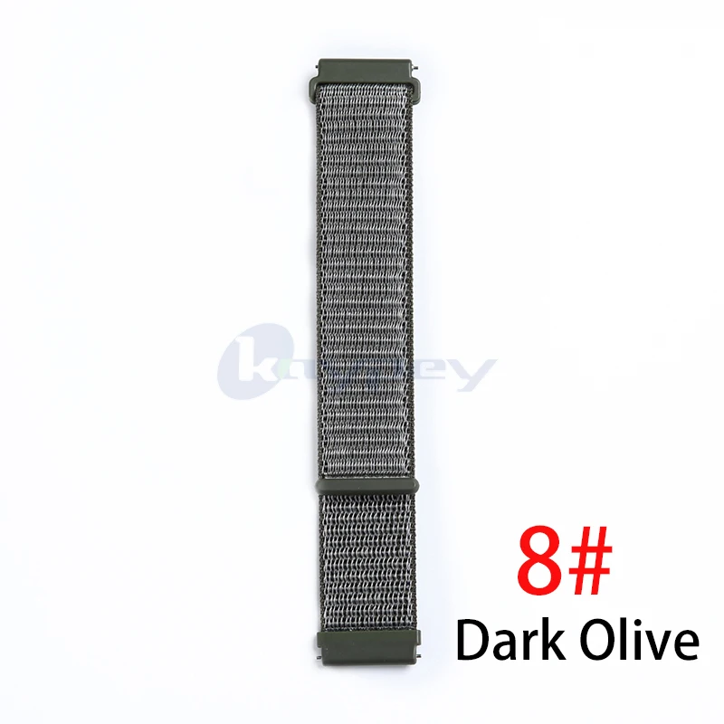 8 22 мм тканый нейлоновый ремешок для Huami Amazfit 2 ремешок Xiaomi Huami Amazfit Stratos Pace 2 2s браслет на запястье Amazfit ремешок для часов - Цвет: 8