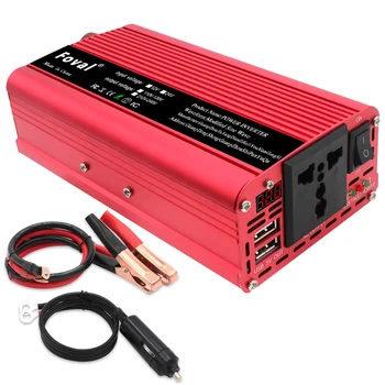 

4000W micro inverter DC12V/24V to AC 220V portable car charger 4KW universal mini adapter modified sine wave solar inverter