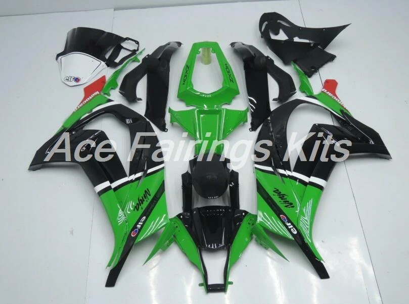 Литьевая форма) ABS полный обтекатель комплект подходит для Kawasaki Ninja ZX-10R ZX10R 2011- 11 12 13 14 15 Обтекатели Черный Зеленый