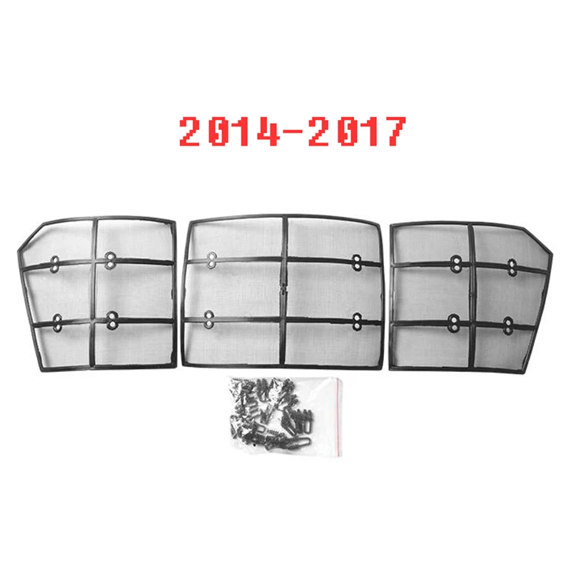 2014-2017 Car Insect Screening Mesh Front Grille Insert Net For Toyota Land Cruiser Prado 150 2010- J150 LC150 FJ150 Accessories - Цвет: 2014-2017
