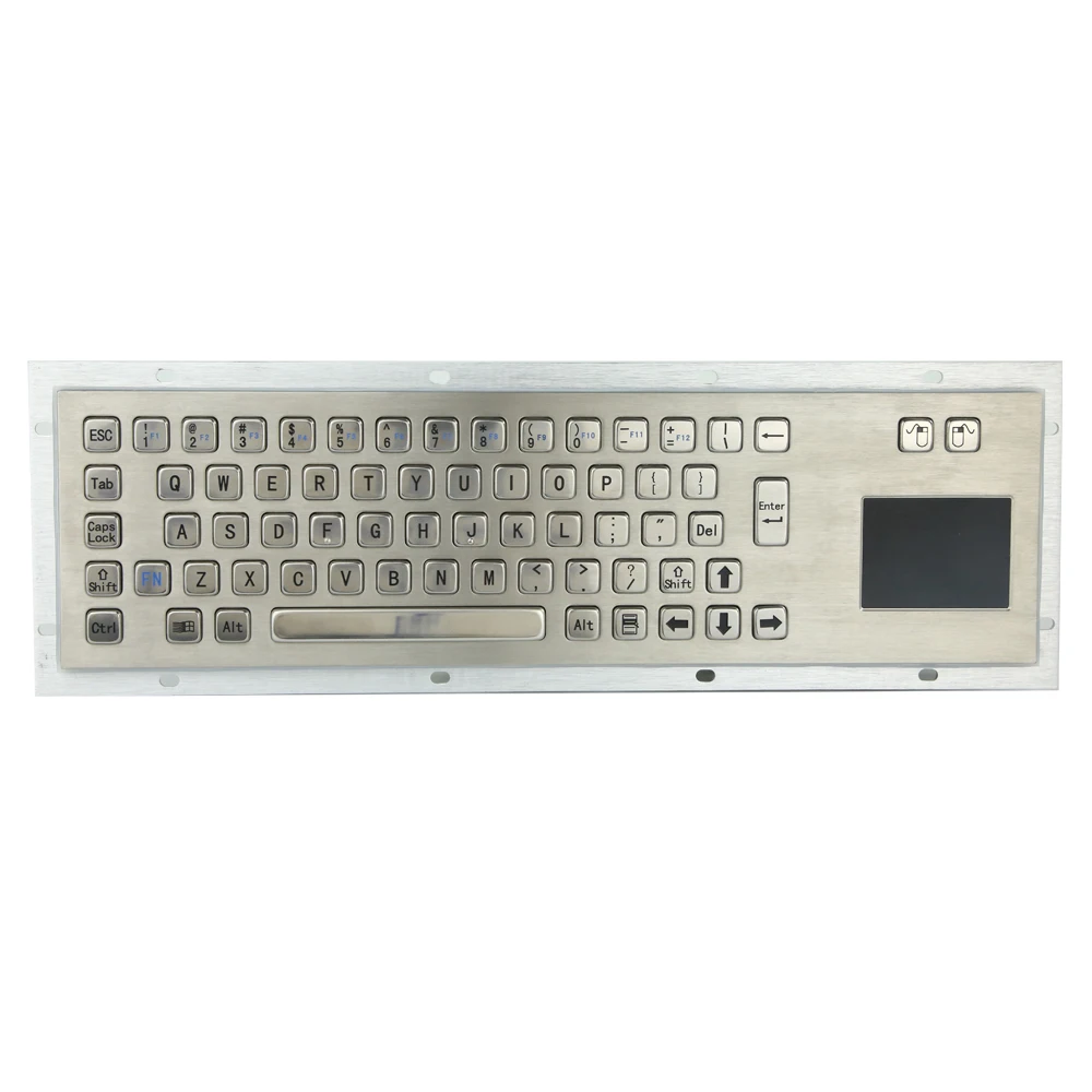 Metal Keyboard with Touchpad Metal Mechanical USB/PS2 Keyboard
