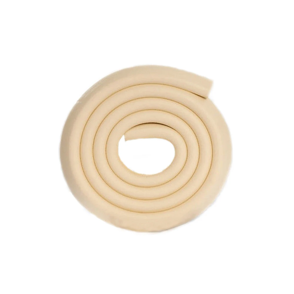 beige 2 м защитный уголок для детей протектор столовый защита кромок письменного стола мягкая прокладка для детей безопасная лента уголки для мебели Угол защиты утолщаются - Цвет: beige