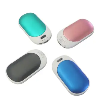

2pcs Dvisi Hot Hands Warmers Portable Pocket USB Rechargeable Power Bank with type-C output unfertile Christmas gift Грелки для