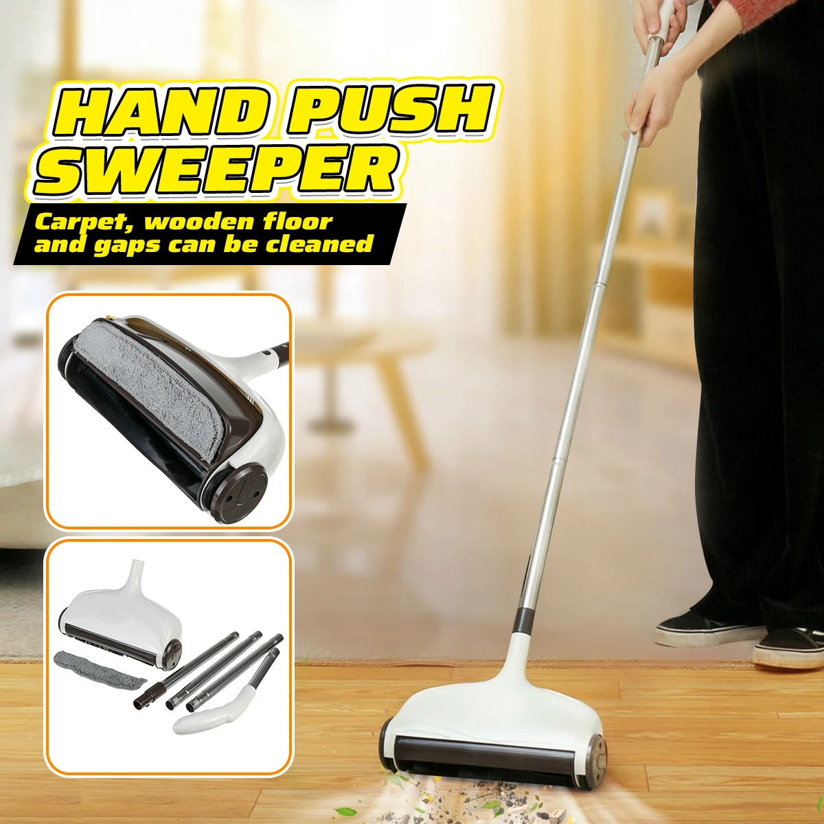 

2 in 1Vacuum Cleaner Handheld Mop Floor Cleaner Silent Household Mopping Machine