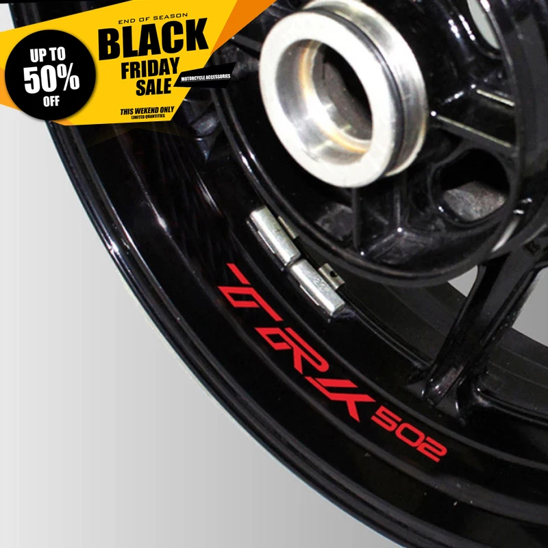 Motorcycle Wheel Reflective Sticker 8X Inner Rim Decorative Patch Hub