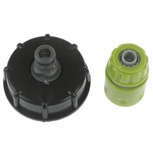 Garten Wasser Ball Ventil Für IBC Container S60X6 Adapter Anlage Wasserhahn Kappe Mit Männlichen Gewinde Schlauch Anschluss(China)