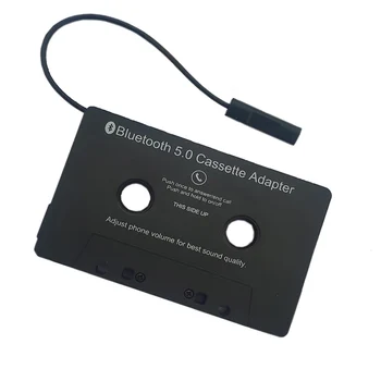 

Onever Car Tape Audio Cassette Aux Adapter Smartphone Cassette Adapter Bluetooth 5.0 Converter With LED Button Controlling