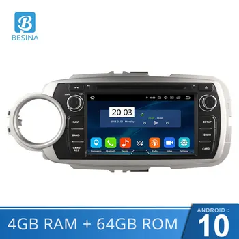 

Besina Android 10.0 Car DVD Player For Toyota Yaris 2012-2017 Multimedia GPS Navigation WIFI 2 Din Car Radio 4G+64G Stereo Audio