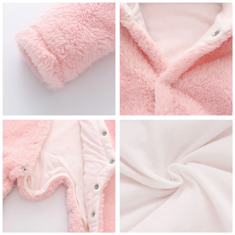 CYSINCOS зимняя одежда для новорожденных; Мягкие флисовые комбинезоны для маленьких мальчиков и девочек; Верхняя одежда для новорожденных; комбинезоны; плотные пижамы; комбинезоны