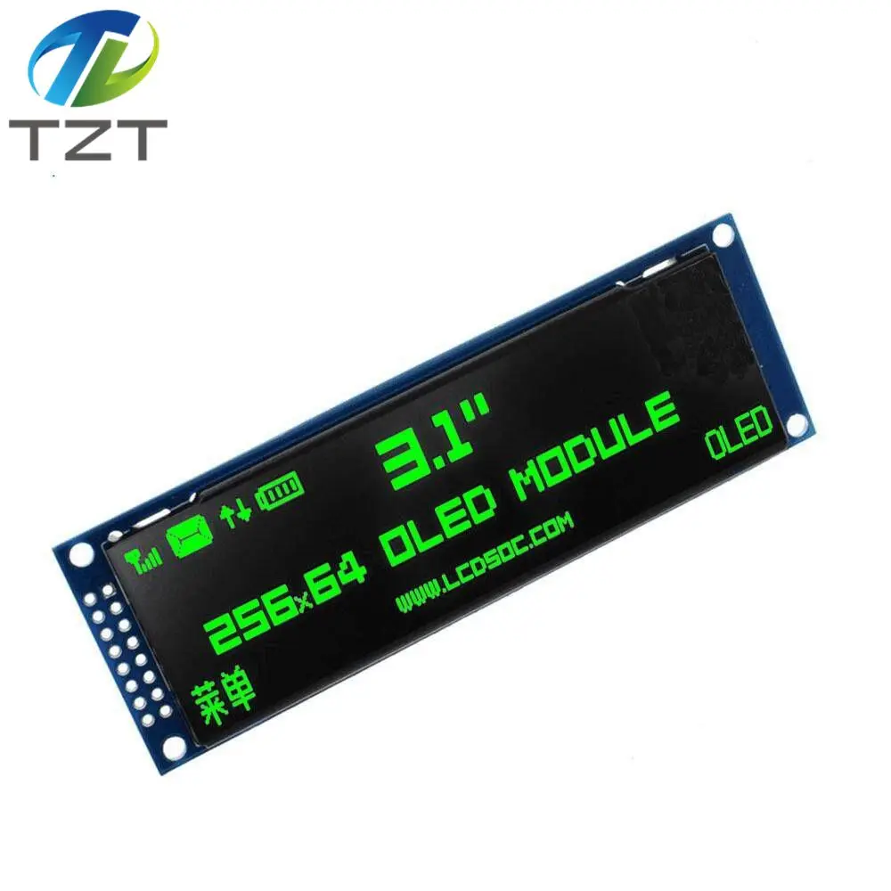 ЖК дисплей TZT с реальным OLED дисплеем 3 12 дюйма 256*64 25664 точек графический модуль