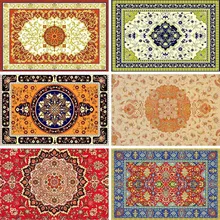 Ковры с цветочным принтом, 2,4x3,6 футов, ковер в богемном стиле, украшение для гостиной, спальни