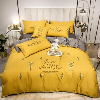 

100 % Combed cotton casescomforter bedding set king duvet cover and pillow ，bed cover ，bedsheet ，