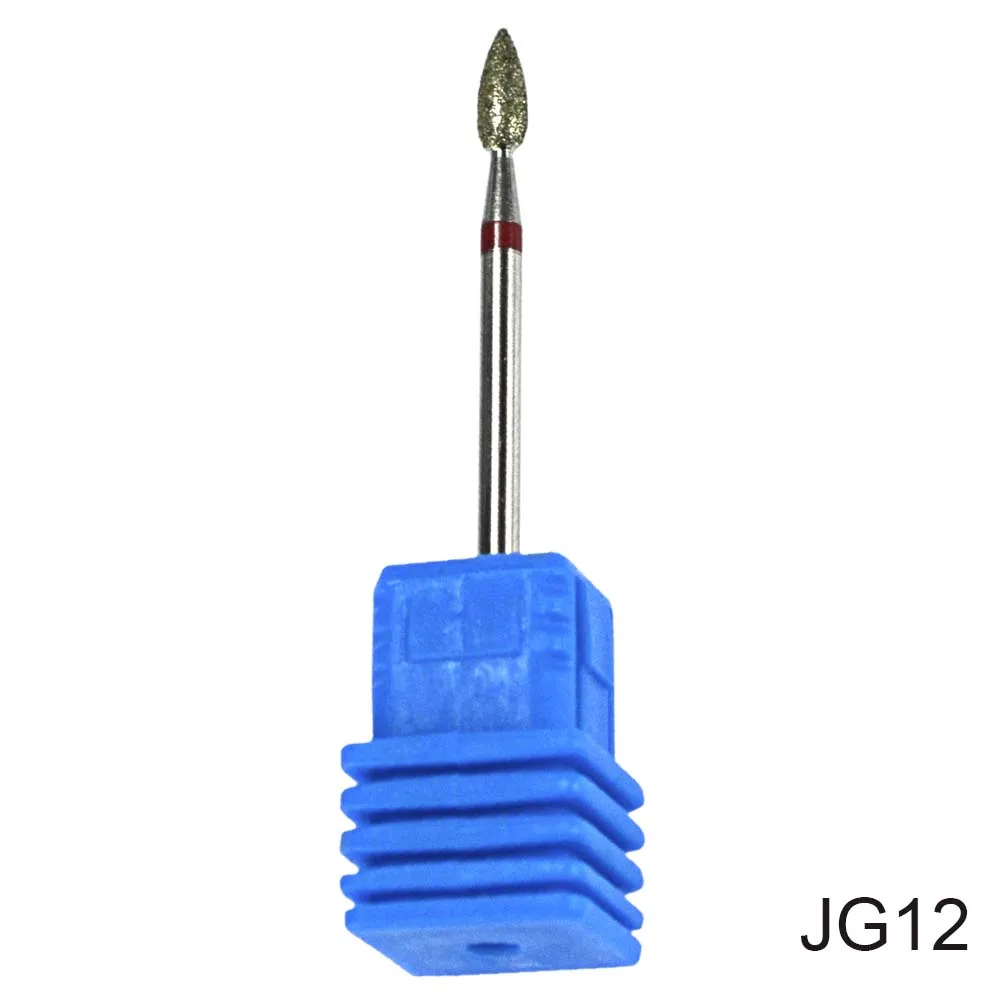 Diamond сверло 17 Тип 3/32 ''фрезерные Маникюр Cutter для педикюра электрическая машина устройства инструмент для дизайна ногтей Буровое Сверло CHJG01-17 - Цвет: JG12