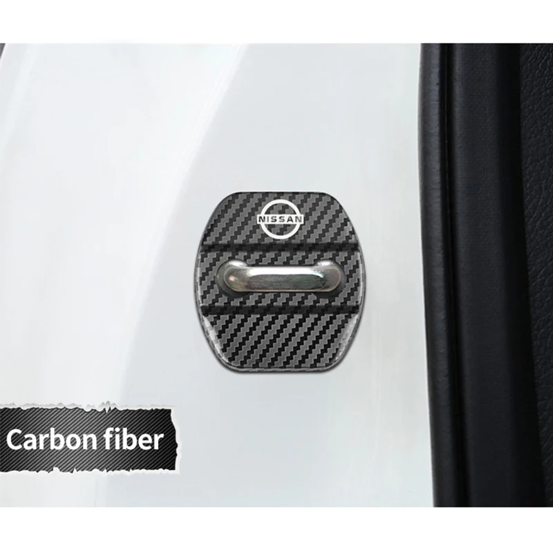 Отделка дверного замка Защитная крышка чехол с эмблемой для Nissan Qashqai X J10 J11 Trail Tiida Juke аксессуары автостайлинг