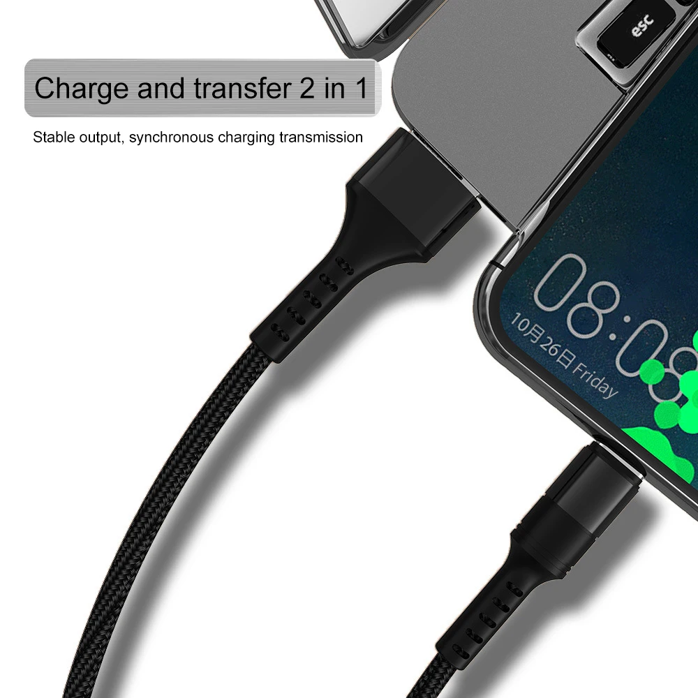 5A USB Type C Cable 0.25m 1m 2m Fast Charging Type-C Cable For Huawei P30 P20 Mate 20 Pro Phone Super Charge QC3.0 USB C Cabo
