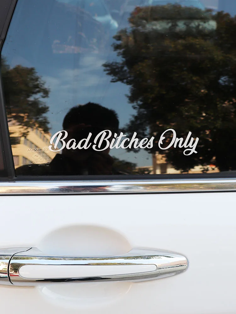 ZTTZDY 20CM*3.5CM Bad Bitches Onlyl For High-quality Vinyl Car Sticker Decal ZJ2-0067 | Автомобили и мотоциклы