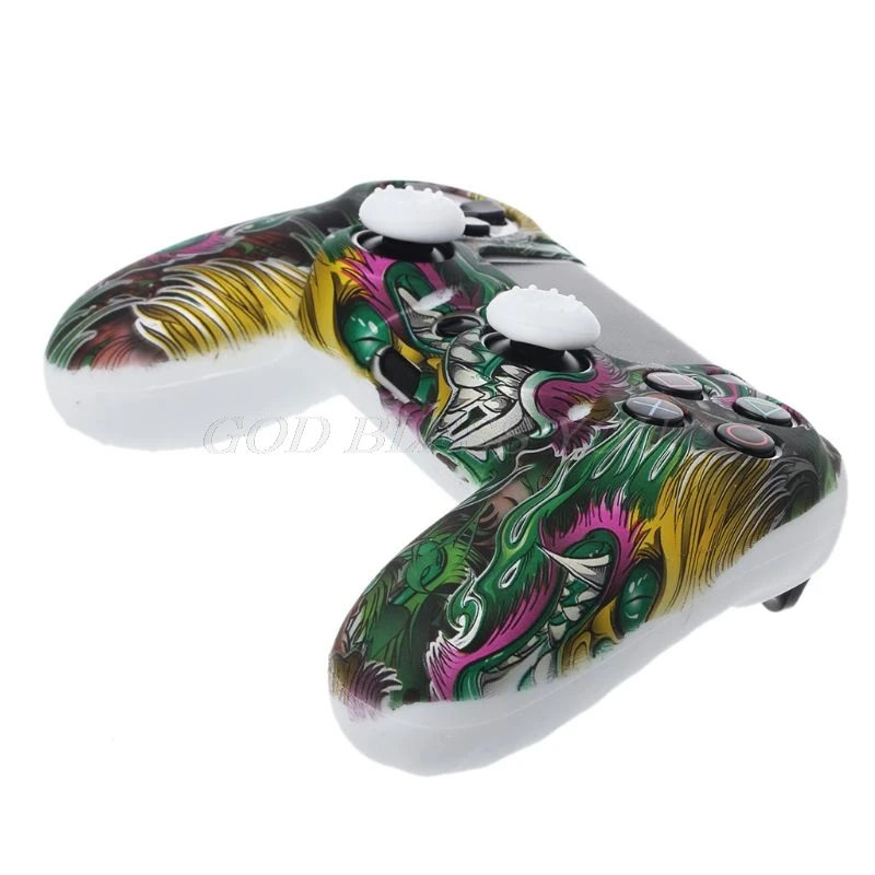 6 цветов Противоскользящий силиконовый защитный чехол для playstation 4 PS4 DS4 Pro тонкий контроллер рукоятка пальца крышки