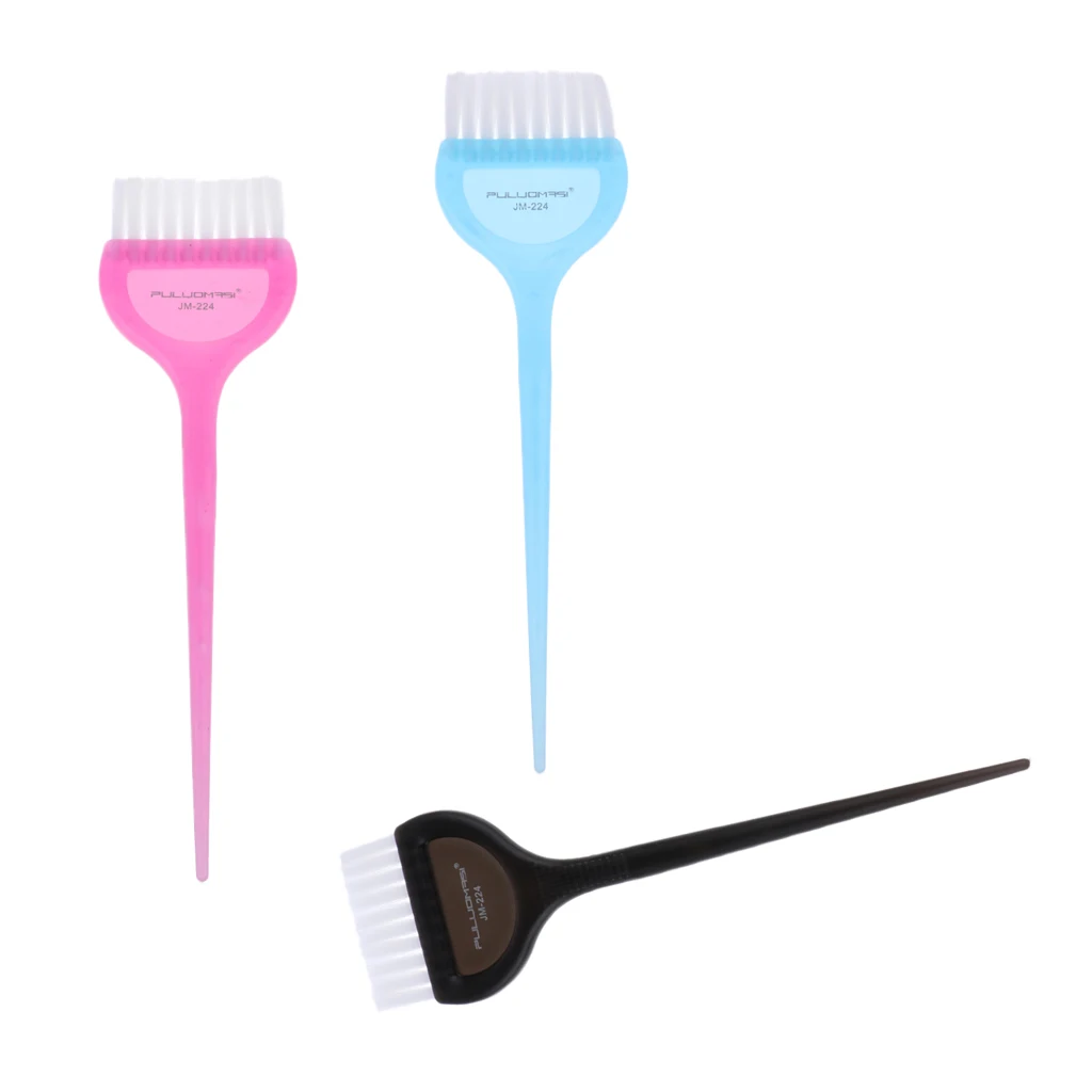 Hair Tint Brush Professional Hair Coloring Dye Applicator Brush Suit for Home Salon - 3 Colors Optional