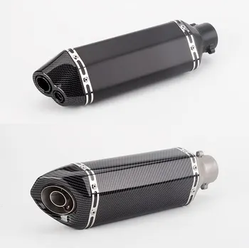 

Motorcycle Modification Small Hexagonal Exhaust Muffler R25 MT07 Z900 GSXR250 R15 Z125