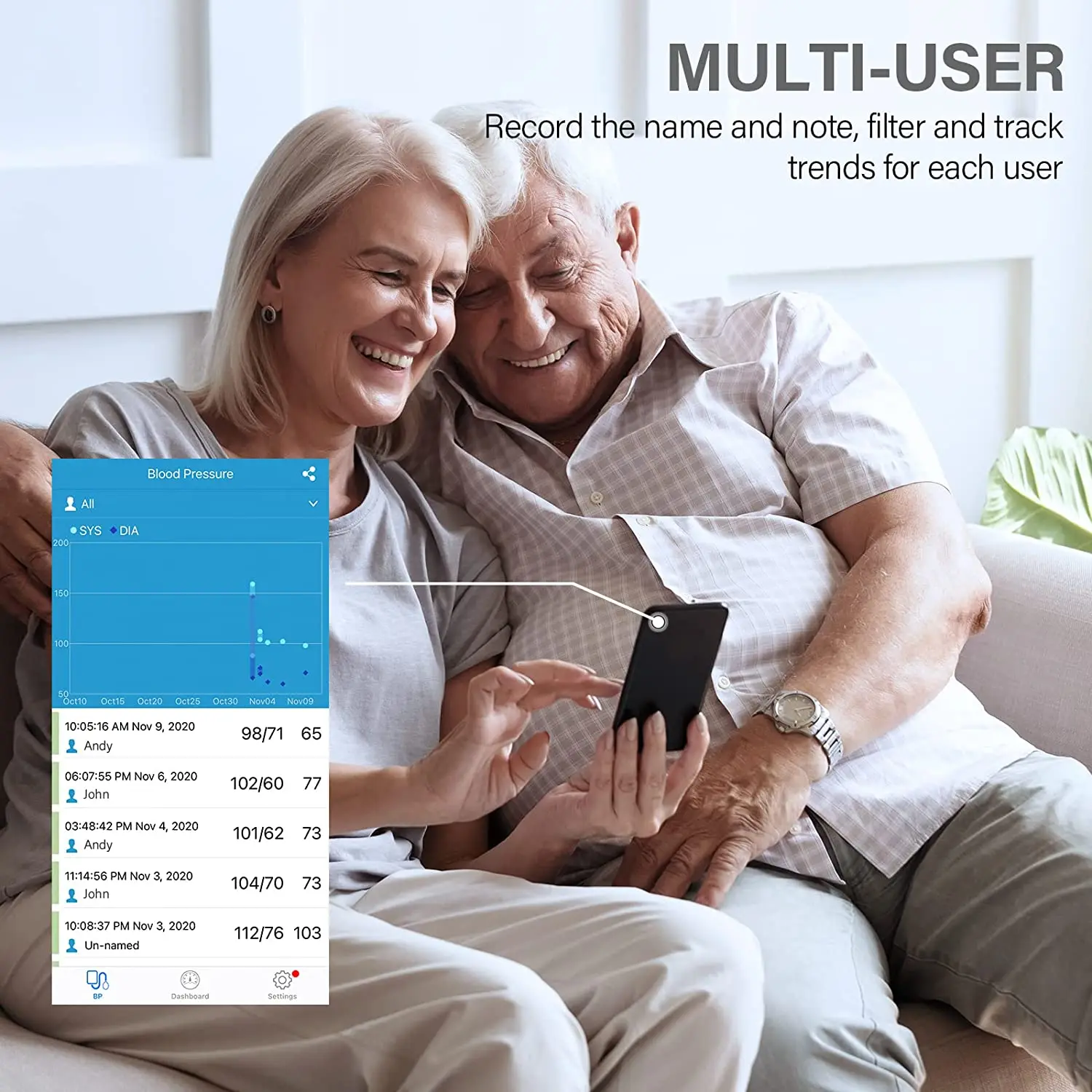 Wireless Bluetooth Smart Blood Pressure Monitor Uppr Arm Cuff BP Machine with ECG Monitor and EKG Free APP Support 3