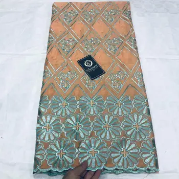 

Tissu african lace 100%cotton soft swiss voile lace in switzerland dubai fabric nigerian cotton voile lace fabric 5yards/lot