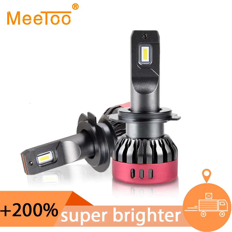 Светодиодные лампы для автомобильных фар H4 H7 12 В 6500 К H11 H1 9005 HB3 9006 HB4 без ошибок