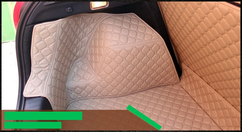 Волокна кожи багажник автомобиля коврик для toyota yaris 2013 3rd поколения спортивный автомобиль аксессуары
