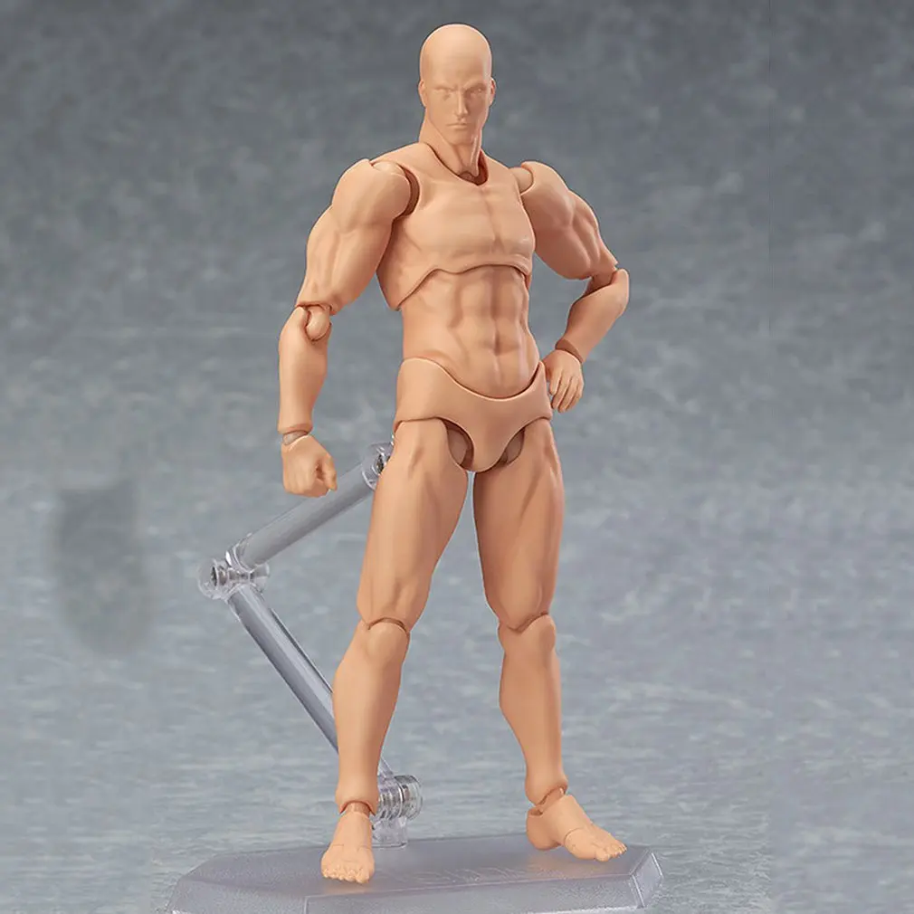 

13CM Men Women Figma 2.0 Painting Prop Customize Action Movable PVC Action Figure Collection Painter Model Toy Gift