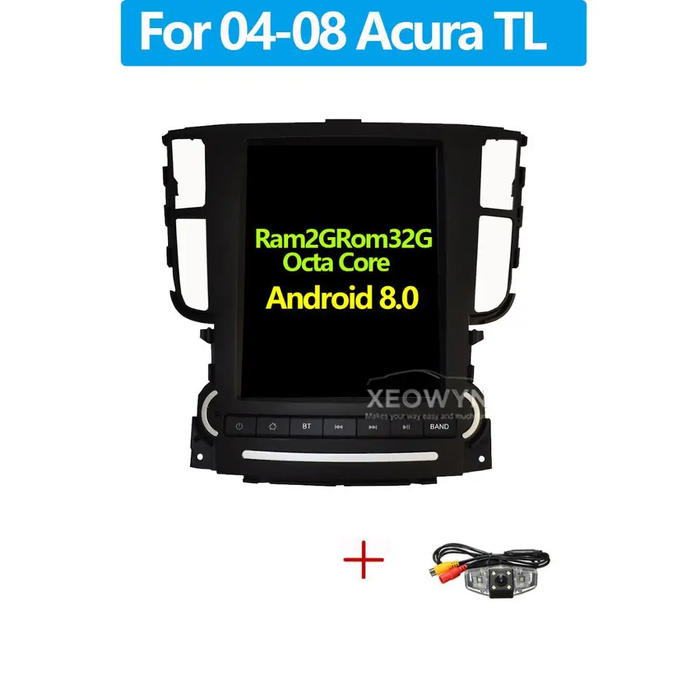 Android 8,1 ROM32GB Восьмиядерный для Acura TL 2004-2008 автомобильный Радио gps навигатор плеер радио мультимедиа - Цвет: 2G cam