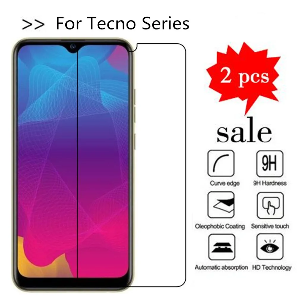 Закаленное стекло для Tecno Camon 11S 12 Pro i Sky 3 i4 iAce 2 X POP 2S pro 2F Phantom 9 Pouvoir 3 Защитная пленка для экрана