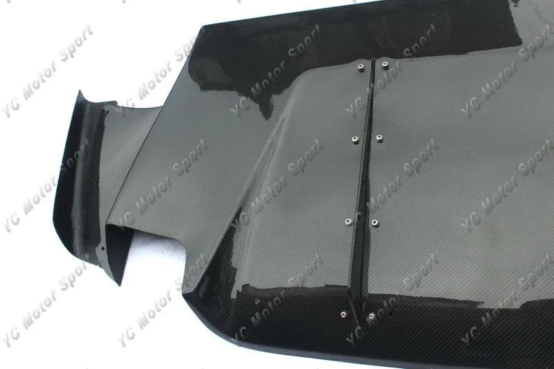 2005-2007 Mitsubishi Evolution EVO 9 JDM Varis Style Rear Bumper Diffuser Kit CF (6)